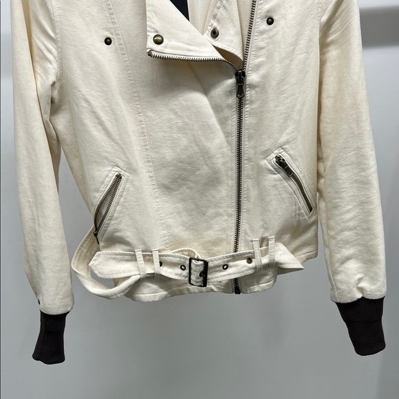 PAIGE Cream Belted Jacket - Picture 3 of 7